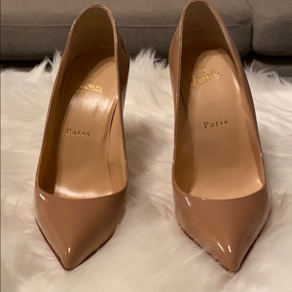 Nude Christian louboutin pigalle 100mm